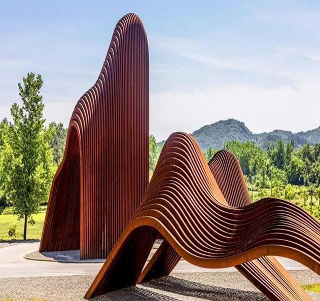 红花岗锈钢板造型